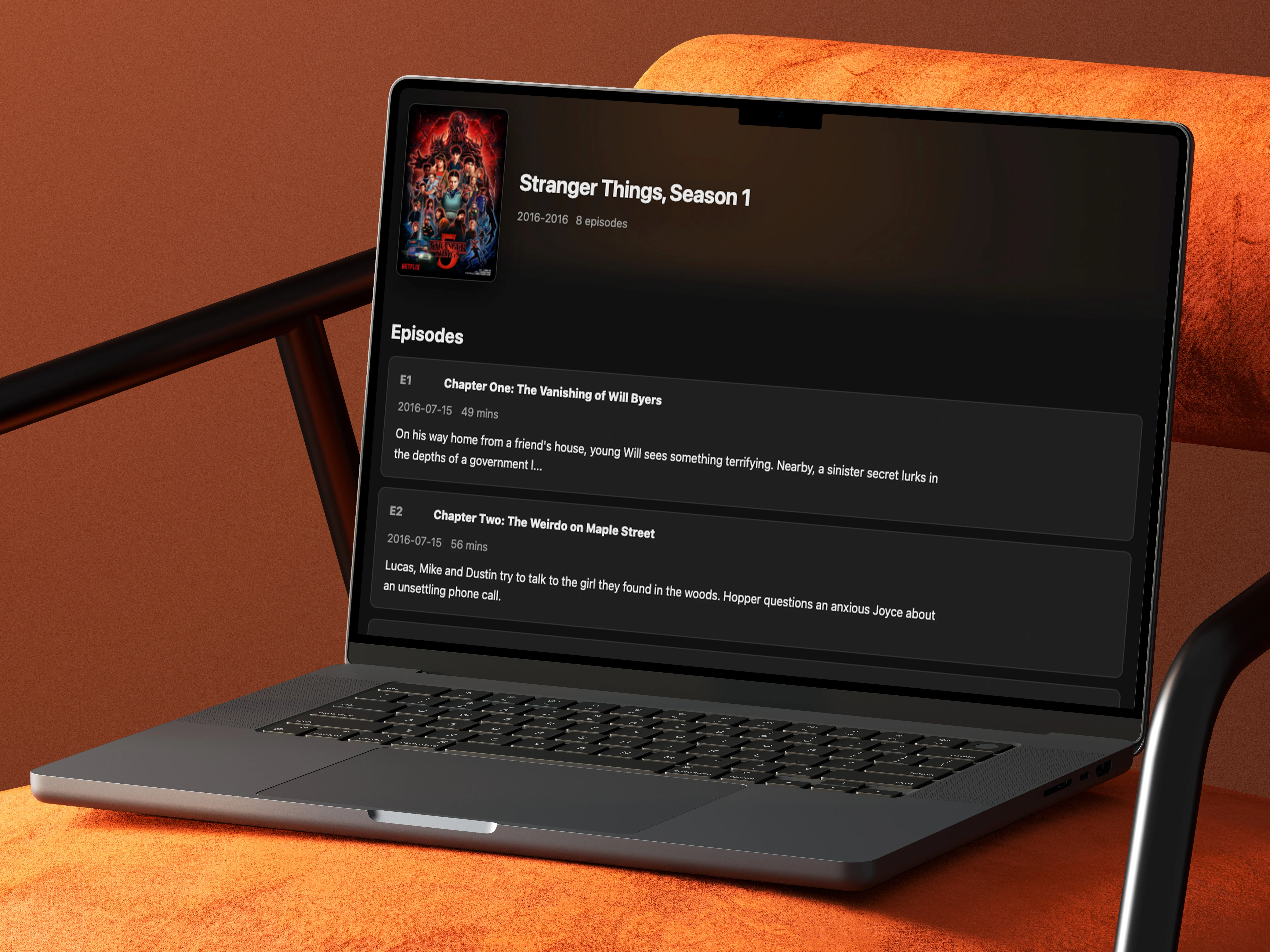 RodFlix series details page